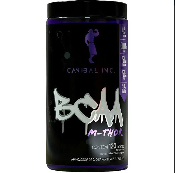 Bcaa M-Thor 120 Tabletes de 1500mg Canibal Inc