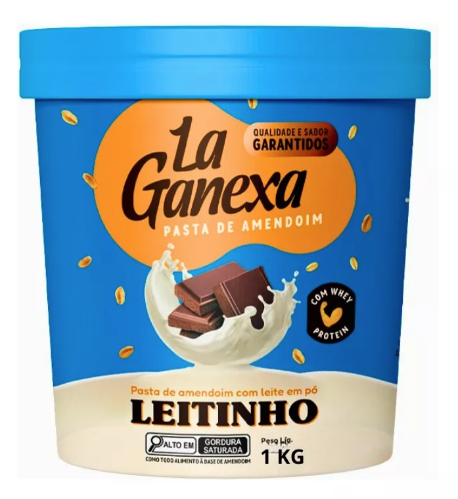 Pasta De Amendoim Gourmet Leitinho 1kg La Ganexa
