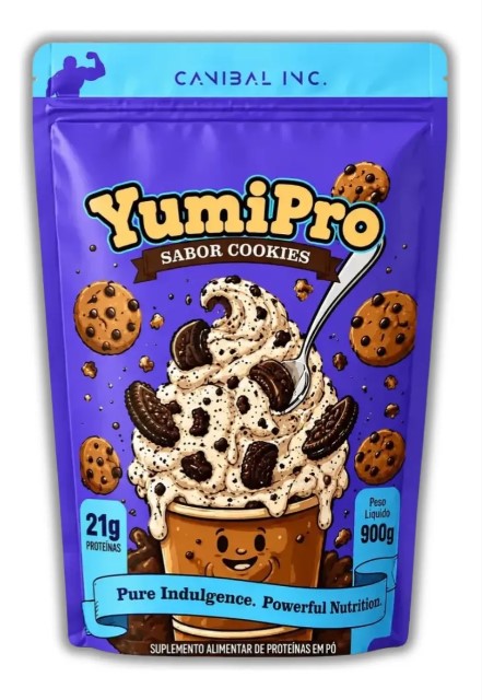 Yumi Pro Proteína Concentrada 900g Canibal 21g de Proteína Por Dose