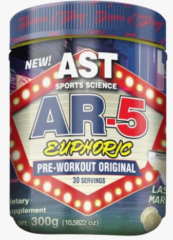 Ar 5 Euphoric Pré Treino 300g Pó Ast Sports