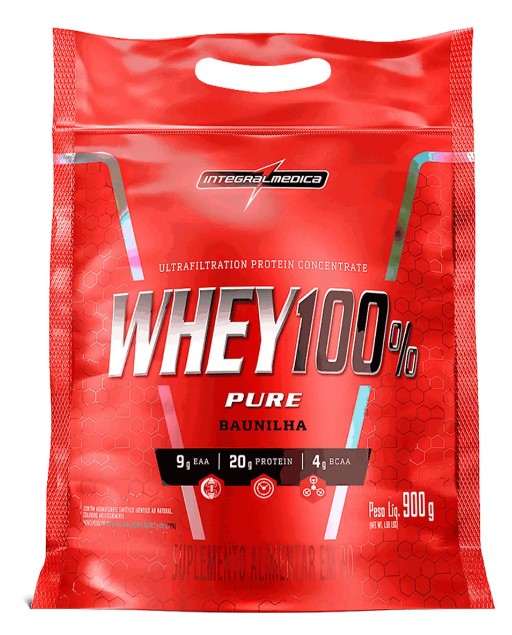 Whey 100% Pure Refil 900g Integralmedica