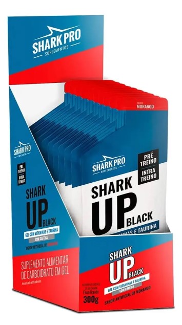 Shark-up Black Gel Com 10 Saches de 30g Shark Pro
