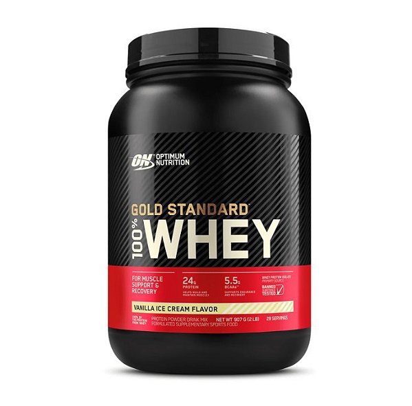 Gold Standard 100% Whey Protein 907g Whey Isolado e Concentrado – Optimum Nutrition