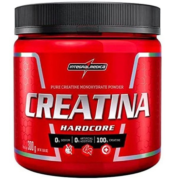 Creatina Hardcore 300g Integralmédica Creatina 100% Pura