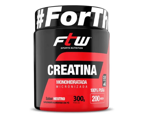 Creatina 100% Pura 300g Creatina Monohidratada e Micronizada Ftw