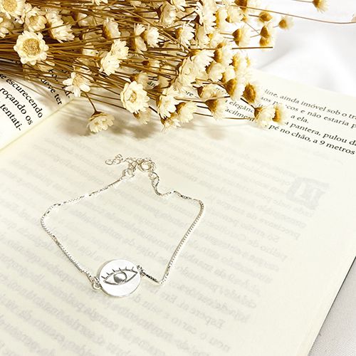 Pulseira Placa Olho Grego PU0004