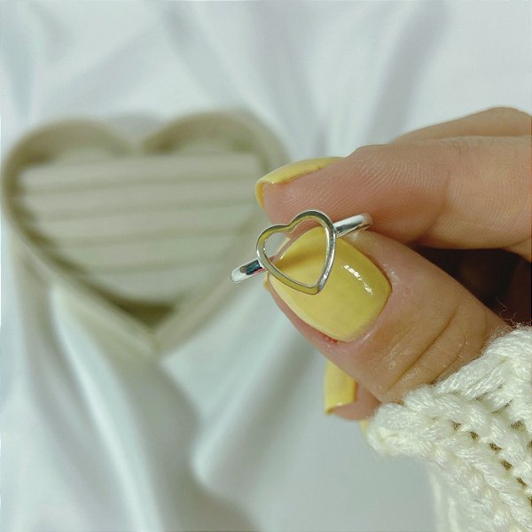 Anel Coração Vazado AN0010