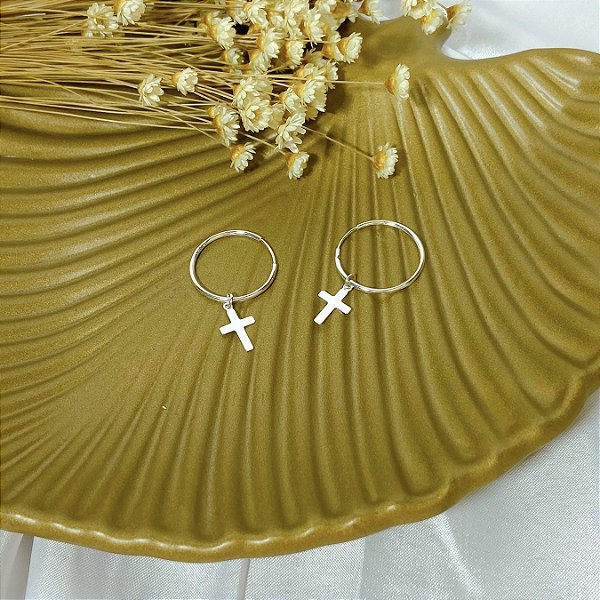 BRINCO ARGOLA CRUZ | BC0015