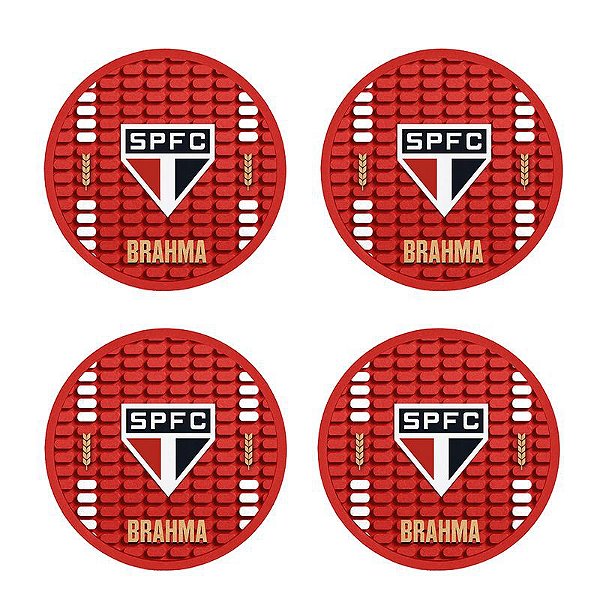 Kit 4 Bolachas Porta Copos São Paulo