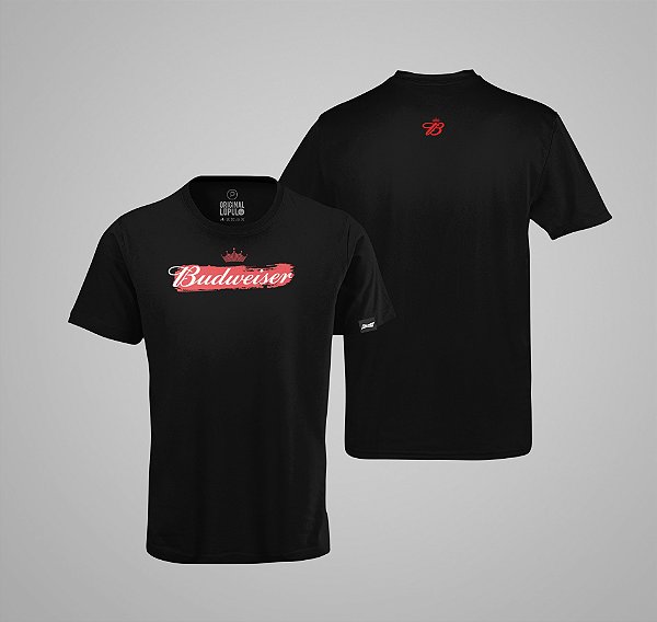 Camiseta Budweiser Ink Coroa Preto