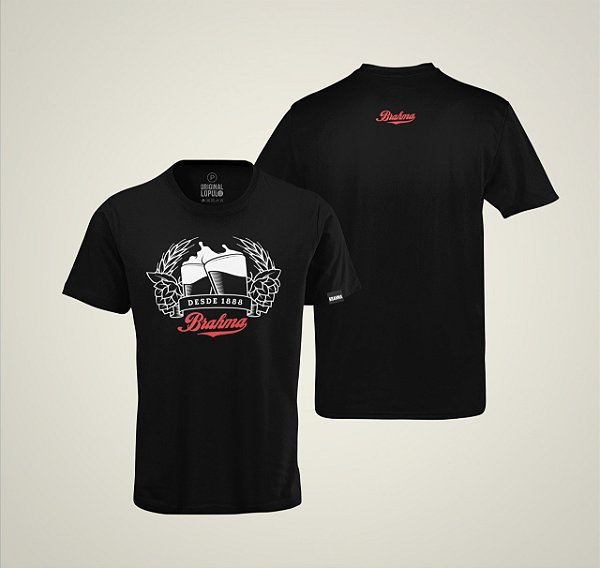 Camiseta Brahma Lúpulo Preto