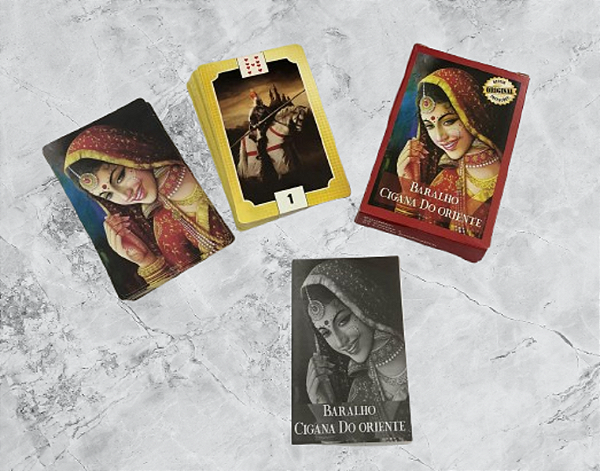 Baralho Tarot Cigano Cigana do Oriente 36 Cartas E Manual