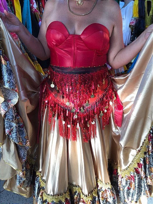 Lenço De Quadril Com Moedas Moda Luxo Dança Cigana