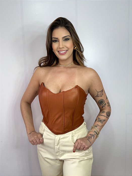 Cropped Top Corset Feminino Tomara Que Caia Moda Premium