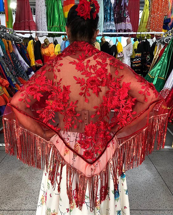 Lenço Xale Longo Feminino Renda Moda Luxo Melhores Presentes