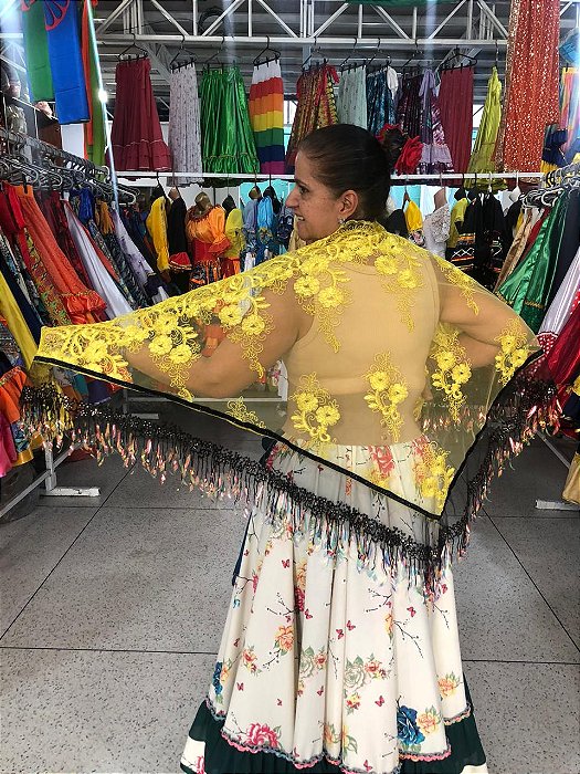 Lenço Xale Longo Feminino Renda Moda Luxo Melhores Presentes