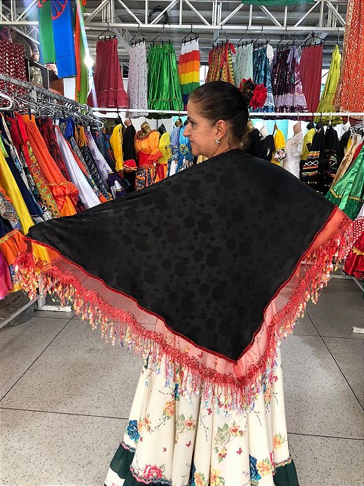 Lenço Xale Longo Feminino Renda Moda Luxo Melhores Presentes