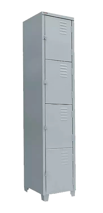 Armário Roupeiro Aço 4 portas pequenas Vestiário