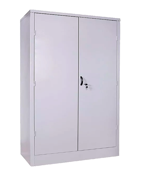 Armário de Aço para Escritório com 2 Portas e 4 Prateleiras 198x120x40 com Fechadura
