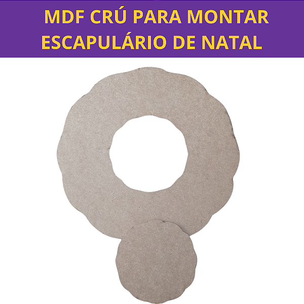 Escapulário para o Natal - MDF crú