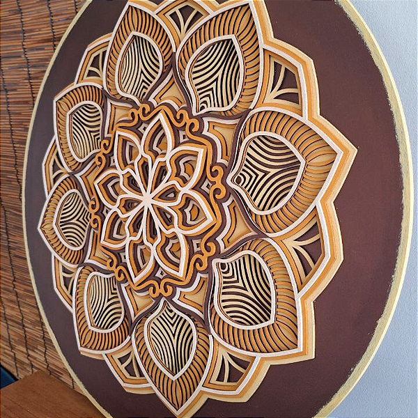 Mandala Portal da Força (3D) - 60 cm