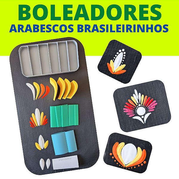 kIT DE BOLEADORES DE ARABESCOS BRASILEIRINHOS