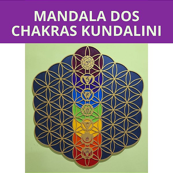 MANDALA CHAKRAS KUNDALINI 60CM