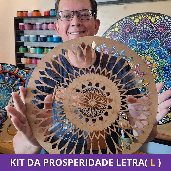 LETRA ( L ) KIT PROSPERIDADE INDIVIDUAL / Moldes Mandala Fácil