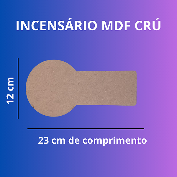 Incensário mdf crú
