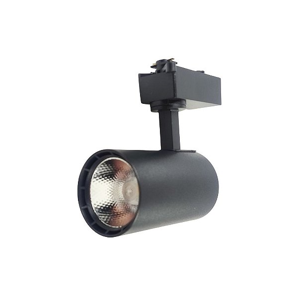 SPOT LED PARA TRILHO ELETRIFICADO PRETO 6500K 10W GALAXY