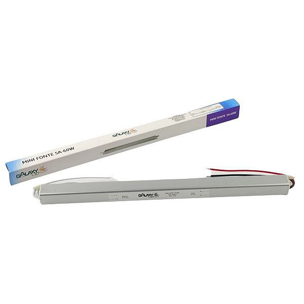 FONTE SLIM 60W 5A IP20 BIVOLT GALAXY