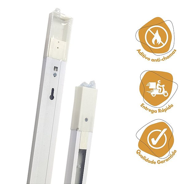 TRILHO ELETRIFICADO BRANCO 1 METRO GALAXY