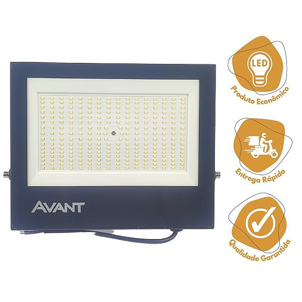 REFLETOR LED SLIM 200W 6500K FRIA BIVOLT AVANT