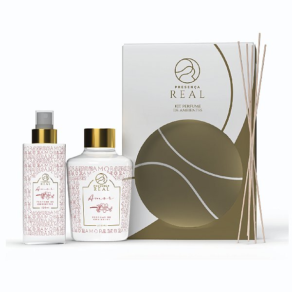 Kit Home Spray e Difusor fragrância Amor
