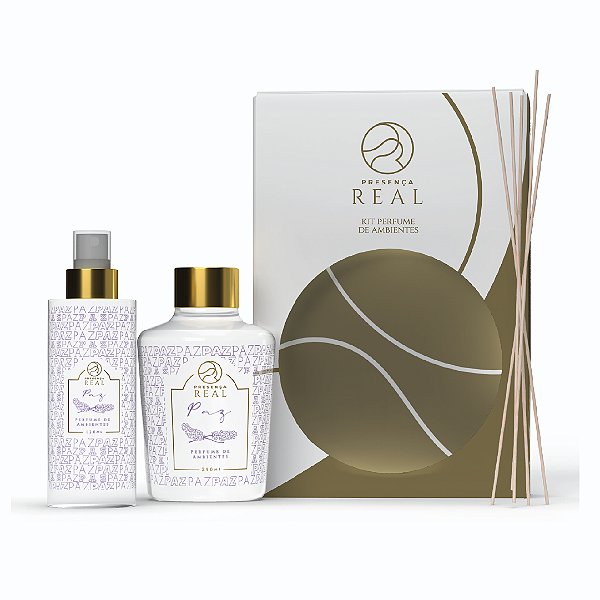 Kit Home Spray e Difusor Fragrância Paz