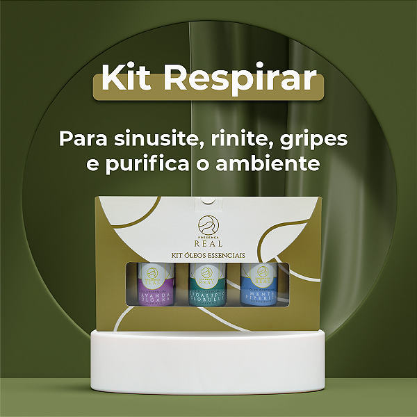 Kit Óleos Essenciais Respirar MIX - 10ml cada