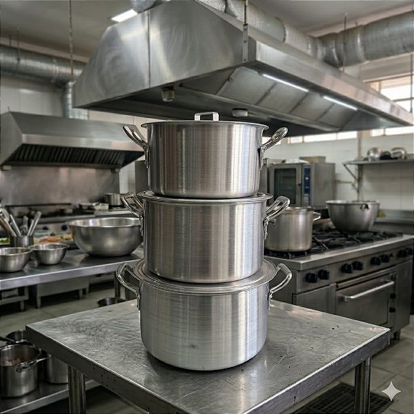 Kit Panela Caçarola Hotel Nº26/28/30 - PARAISO DO COZINHEIRO