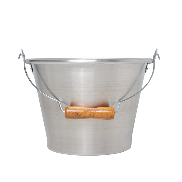 Balde de Alumínio Reforçado Nº28 Capacidade 8 Litros - Quantidades