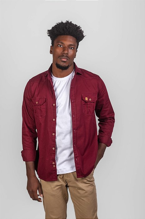 Camisa Amil Scorpion Militar Manga Longa Slim