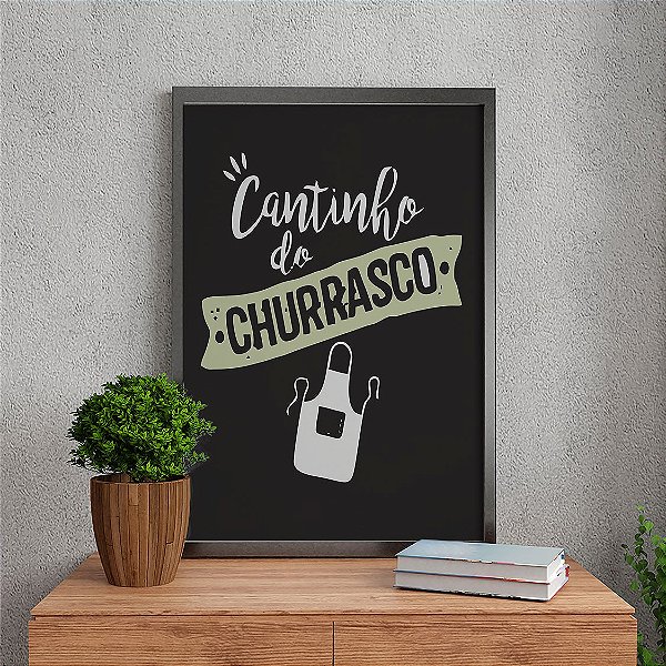 Quadro Decorativo Frases Cantinho Do Churrasco