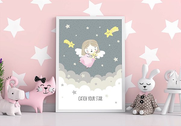 Quadro Decorativo Infantil Catch Your Star