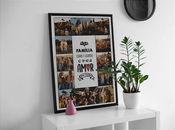 Quadro Personalizado Família 30cm x 40cm