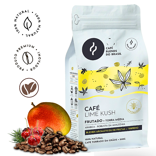 Café Lime Kush - GRÃOS - Sachê 500g