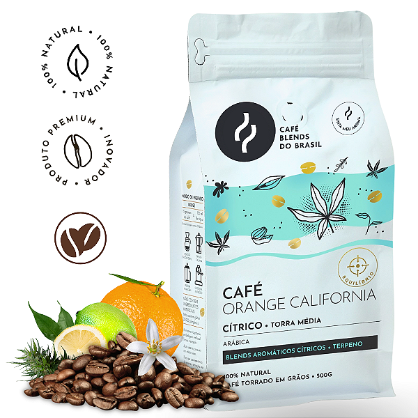 Café Orange Califórnia - GRÃOS - Sachê 500g