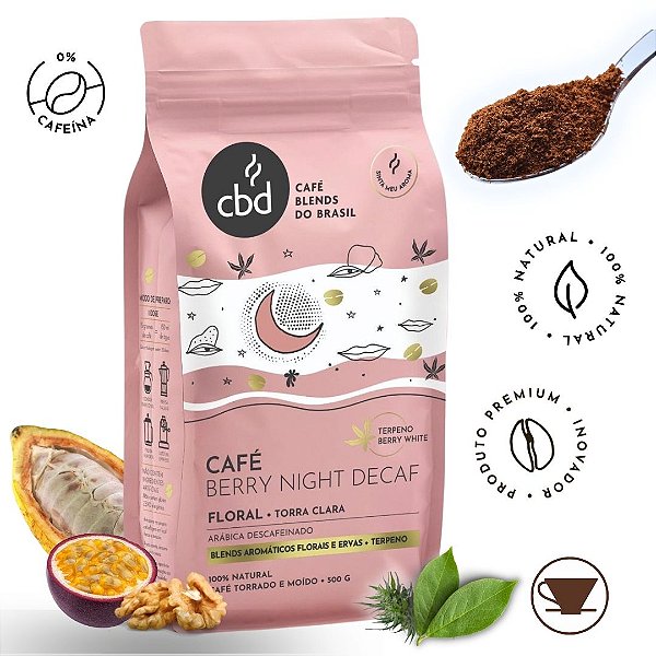 Café Berry Night DECAF - MOÍDO - Sachê 500g