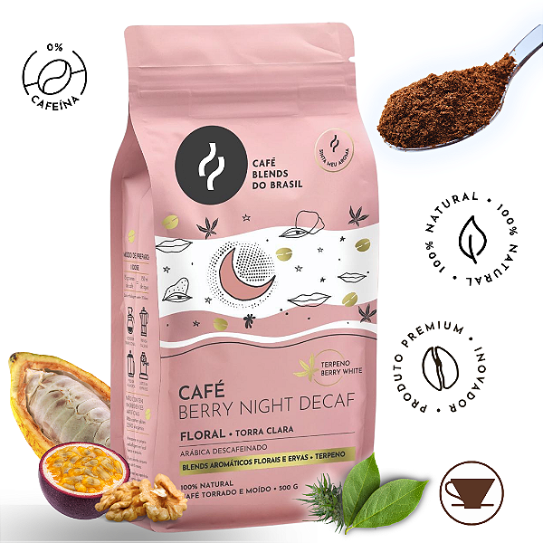 Café Berry Night DECAF - MOÍDO - Sachê 500g