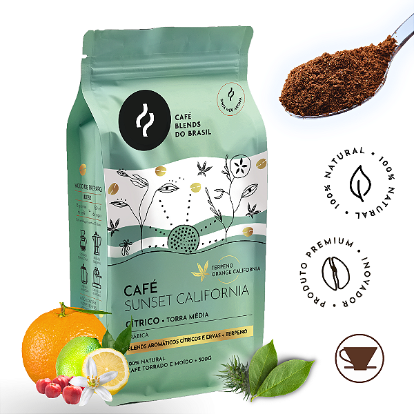 Café Sunset Califórnia - MOÍDO - Sachê 500g