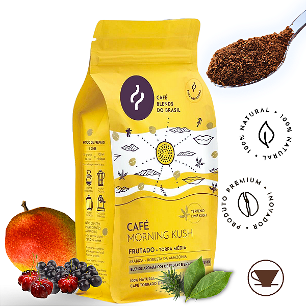 Café Morning Kush - MOÍDO - Sachê 500g