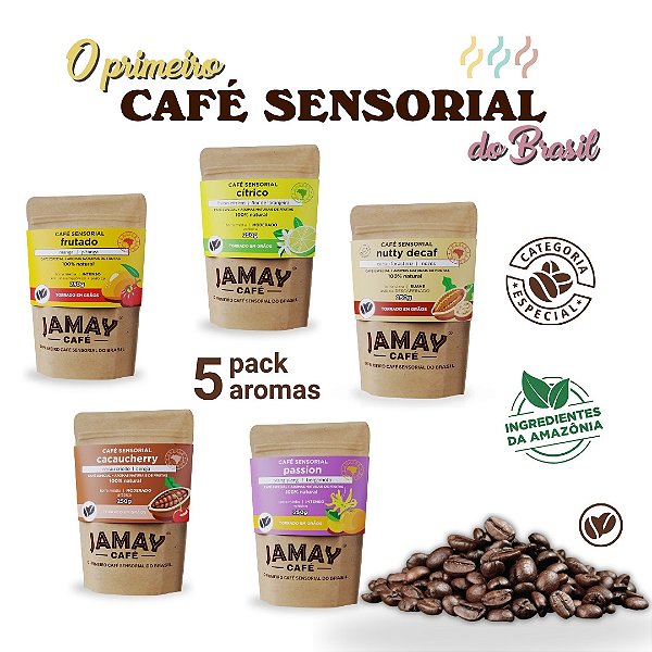 Pack Jamay Café - GRÃOS - 5 Aromas Caixa 1,25kg