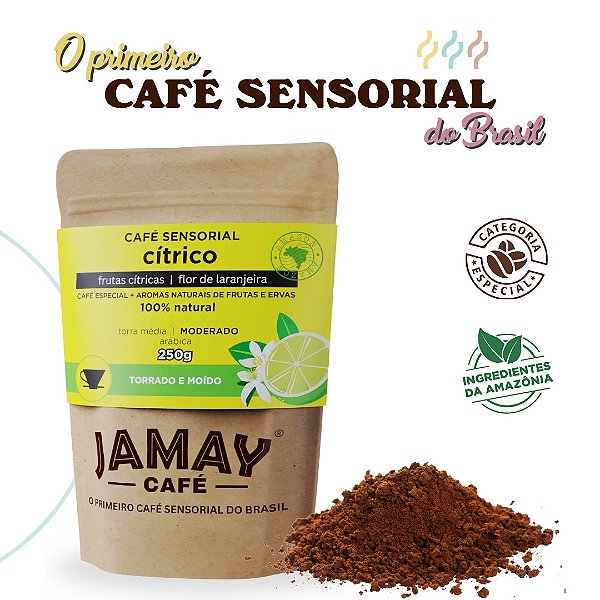 JAMAY Café Cítrico - MOÍDO - Sachê 250g